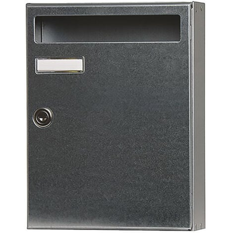 Boite aux lettres B24 sur pied 2 accès grande profondeur hauteur 98cm