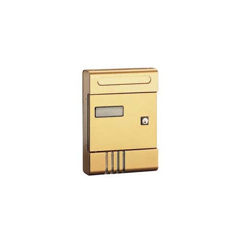 Boîte aux lettres série Esse pour l'extérieur - cm.20,4x7x29h. en aluminium anodisé bronze