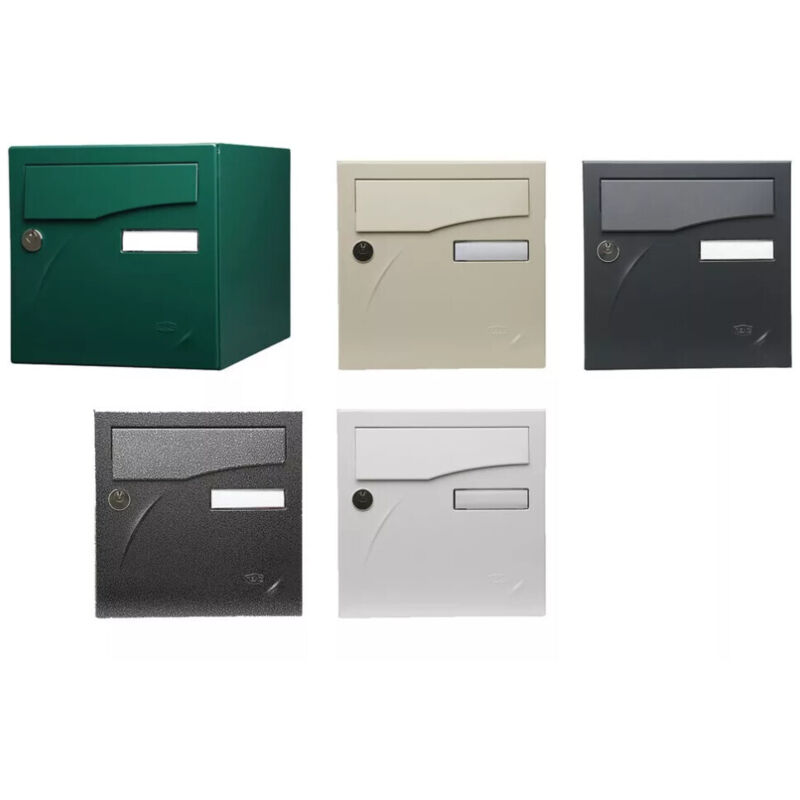 Renz - Boîte aux lettres type Préface simple face gris 7016