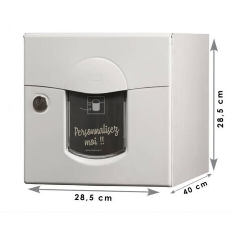 Boite Aux Lettres Solea 2 Portes Blanc Mat - Renz