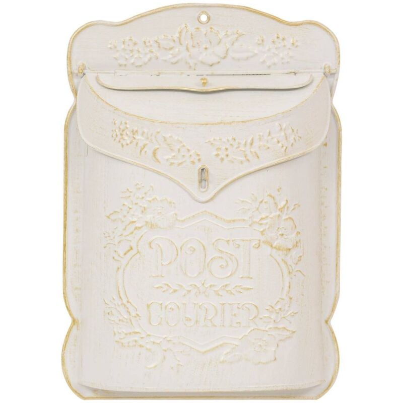 Boite aux lettres Tino blanc chaud H40,5cm Atmosphera créateur d'intérieur