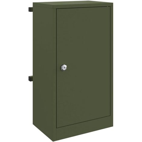 boîte aux lettres Vert olive 30 x 23 x 55 cm Acier CFW663279