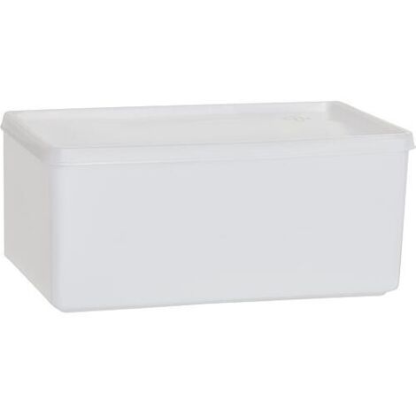 Boîte avec couvercle coiffant 1.500 ml, rectangulaire, naturel, 103x208x94 mm