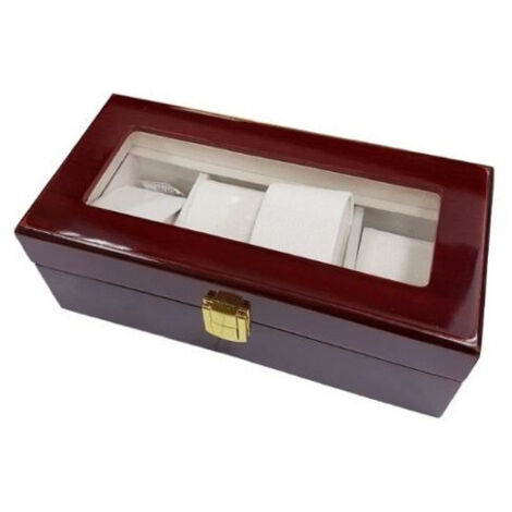Boîte Avec Présentoir Pour Bracelets-montres En Bois 4 Places