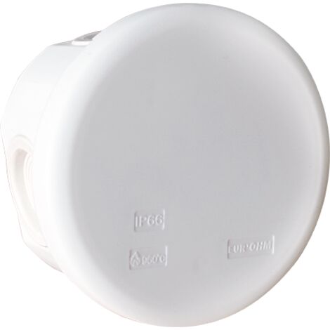 Boite blanche IP55 membrane étanche - Ø80x40mm - 6 entrées - SUM'OHM