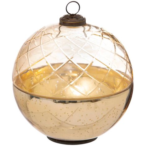 Boite boule doré en verre D15cm - Feeric lights & christmas
