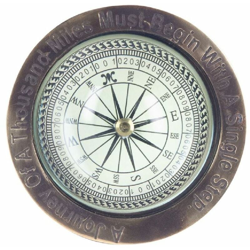 Boussole décorative en laiton