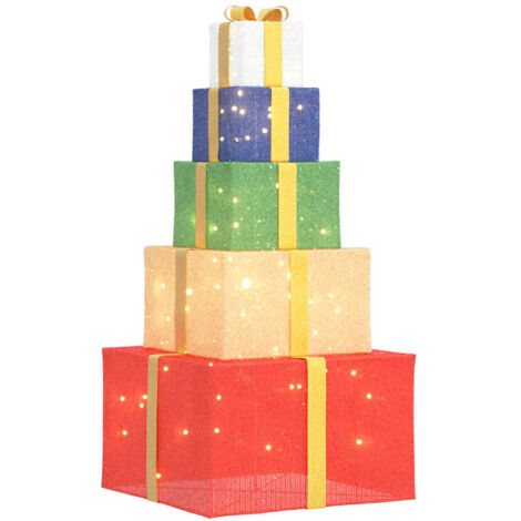 Boîte-cadeau de décoration de Noël 250 LED blanc chaud