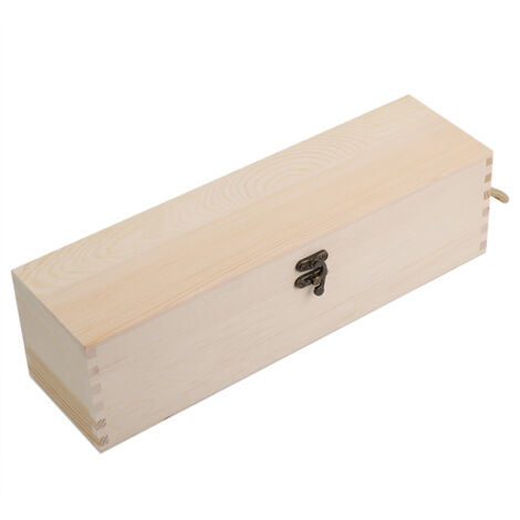 Boîte Cadeau pour Vin Rouge en Bois - Écrin Porte-Bouteille Unique pour Présentation