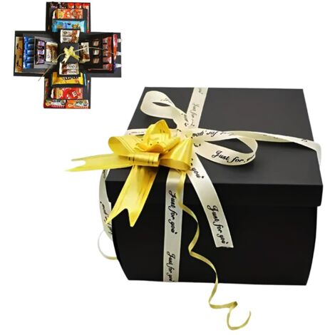 Boite Cadeau Surprise Anniversaire,Boîte Cadeau Créative,Explosion Gift Box,Boîte à Surprise Bonbons à 5 Couches,Emballage Cadeaux Pour Bricolage pour Saint Valentin, Anniversaire, Noël
