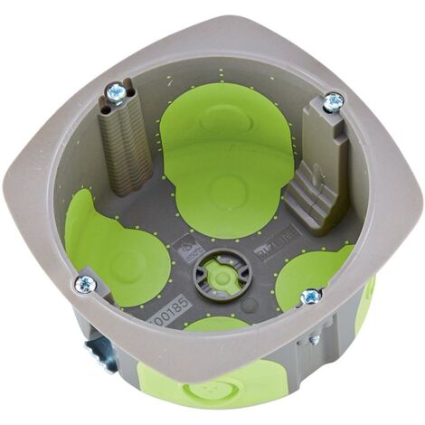 boite cloison sèche 2 modules profondeur 50 mm bizline r box - diamètre 85
