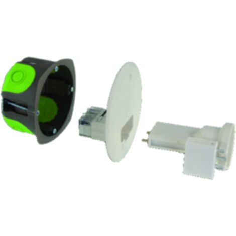 boite cloison sèche luminaire applique diamètre 67 mm bizline r box + douille e27