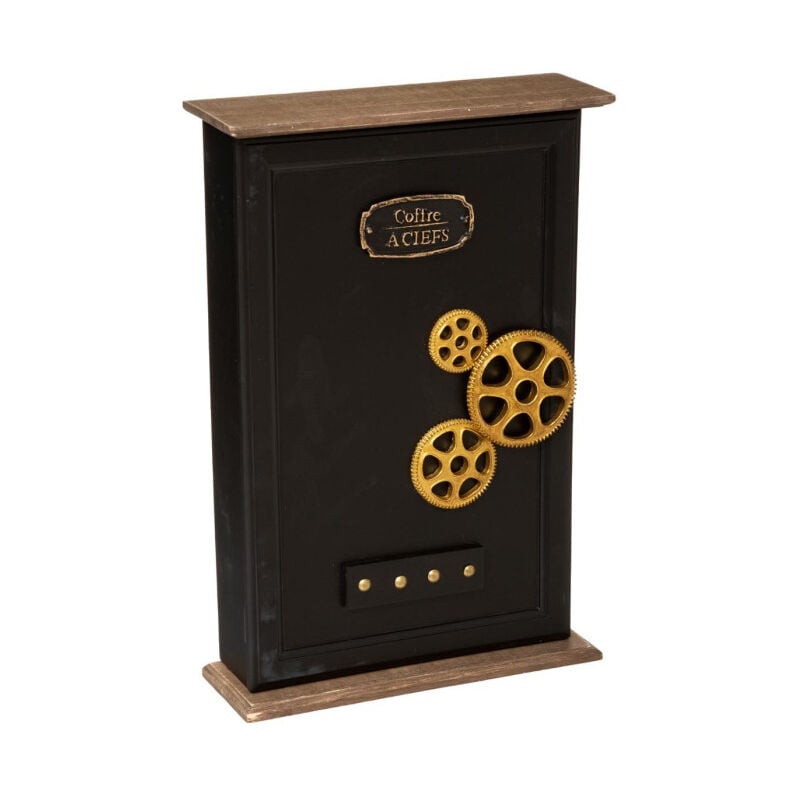 Boite à Clés Design 'Flower' 38cm Noir