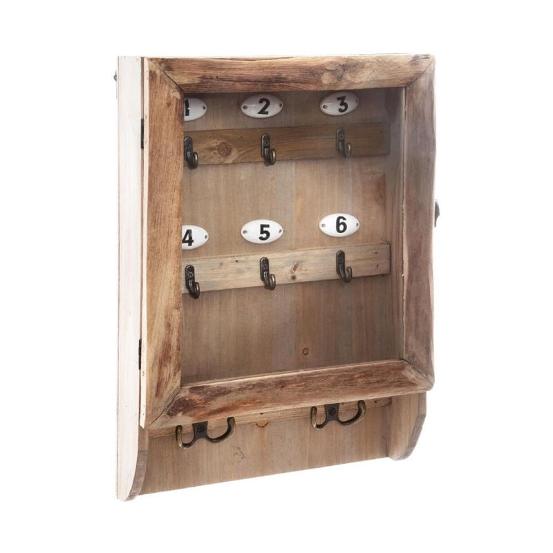 Atmosphera - Boite à Clés en Bois 'Key' 26x38cm Naturel