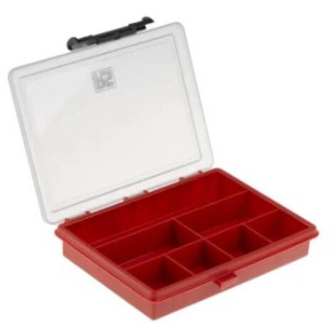 Boite compartimentée RS PRO, 7 Compartiments, Plastique, 32mm x 175mm x 143mm ( Prix pour 1 )