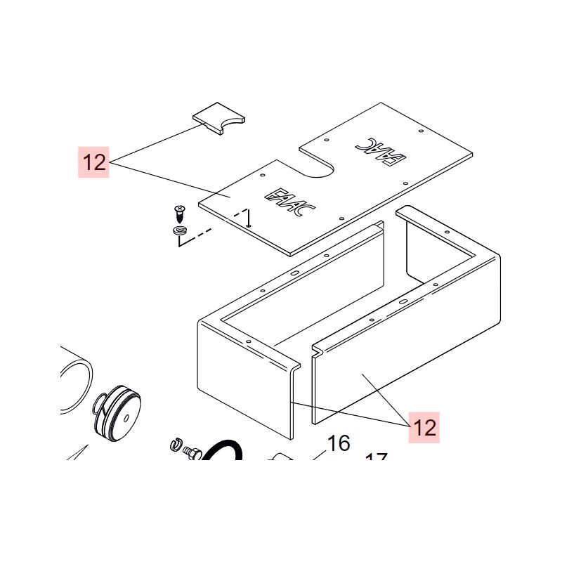 Coffret Complet 750 Faac 63003325 Pièce de Rechange Originale Automatismes