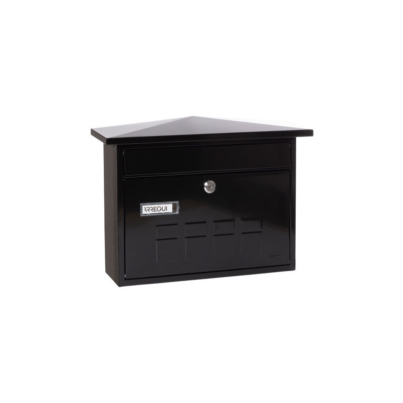 Arregui - Deco E5704 Boîte aux Lettres Individuelle en Acier, Taille m (Courrier Format A4, Magazine), Boîte aux Lettres Murale au Fond Étroit,