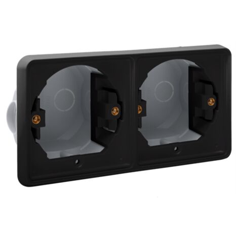 BOÎTE D ENCASTREMENT DOUBLE HORIZONTALE HYDRO NIKO ÉTANCHE À L EAU MULTIMATÉRIAUX