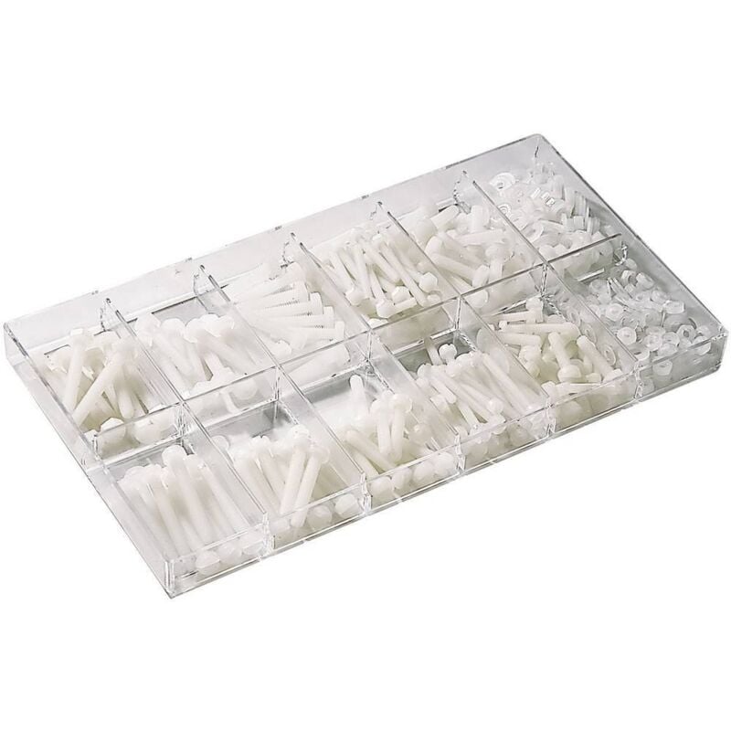 N.a. - Boîte d'assortiments de 420 vis à tête cylindrique en polyamide