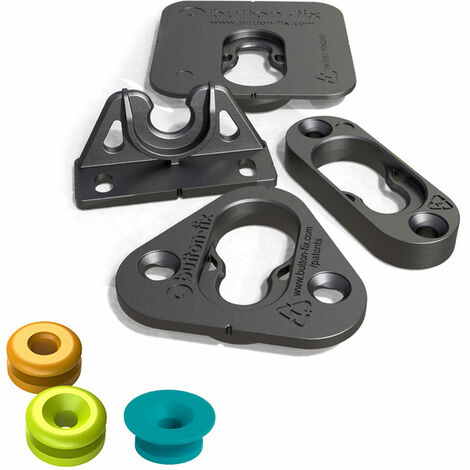 Boîte de : 1 Pcs Button Fix Assortiment (4 types + 3 Boutons)