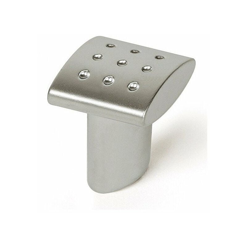 Boite 10 boutons zamak 20x20 chrome mat ref 7-896g 33