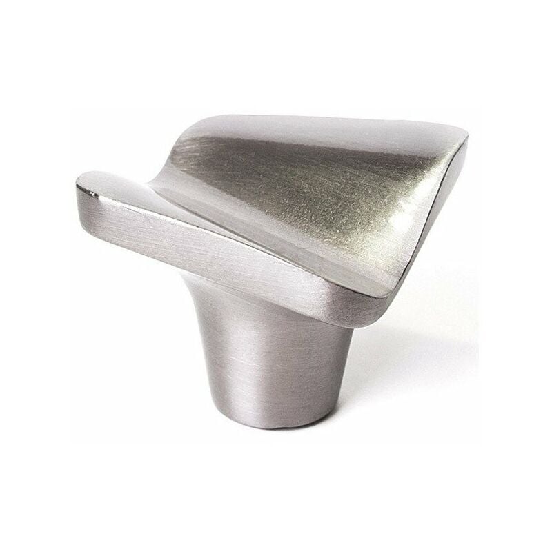 REI - Boite 10 boutons zamak 32x32 nickel mat brosse ref 7-749 22