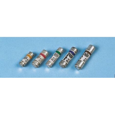 Boite de 10 cartouches cylindriques domestiques 10,3x31,5mm avec voyant 25A - LEGRAND - 012725