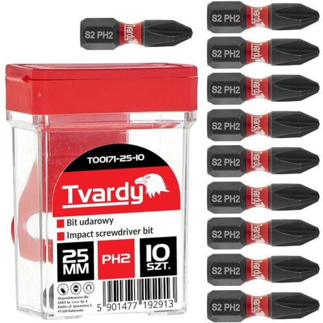 Boîte de 10 embouts PH2 - S2 - Longueur 25mm
