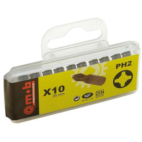 Boîte de 10 embouts Phillips MOB