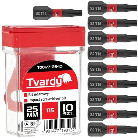 Boîte de 10 embouts T15 - S2 - Longueur 25mm