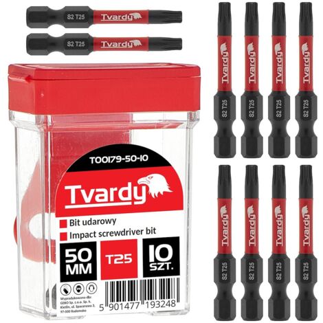 Boîte de 10 embouts T25 - S2 - Longueur 50mm