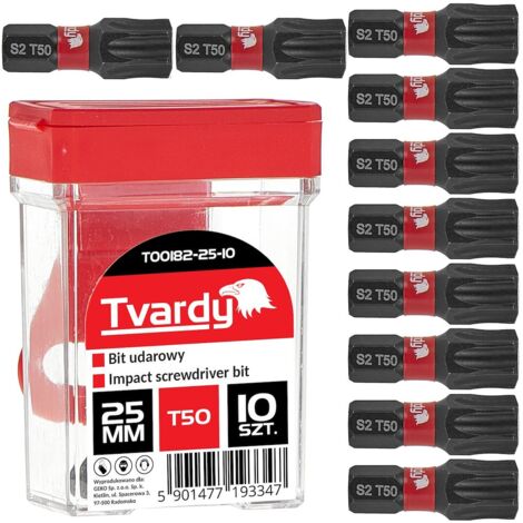 Boîte de 10 embouts T50 - S2 - Longueur 25mm