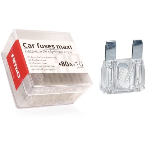 Boîte de 10 fusibles de voiture MAXI 80A