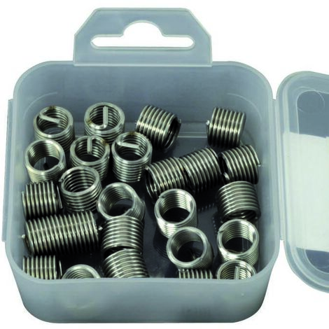 Boite de 10 inserts M14x1,25 Inox pour réparation filetage Spécial filets de bougies - OM 0457 - CLAS Equipements