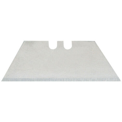 Boîte de 10 lames trapézoïdales en acier haute résistance, compatibles avec cutter universel, tranchantes et durables, parfaites pour découper papier, carton, plastique et matériaux divers en toute sé