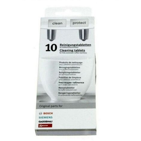 Boite de 10 pastilles de nettoyage (00311769) Cafetière, Expresso 223370 SIEMENS, BOSCH, GAGGENAU, NEFF