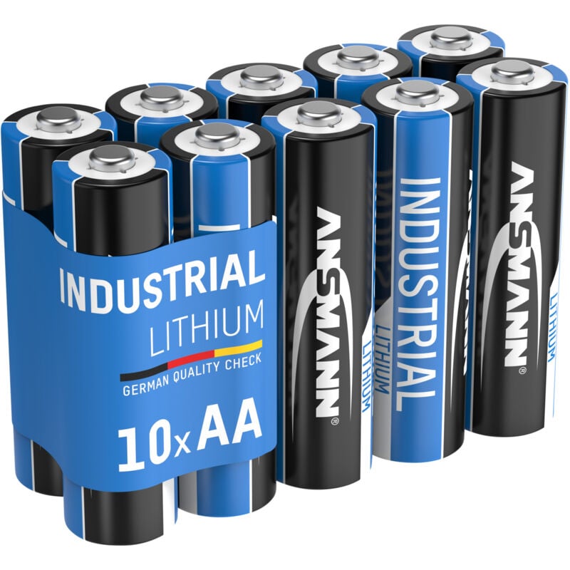 Ansmann - 10x batterie Industrial Lithium aa Mignon 1,5V – FR6 (lot de 10)
