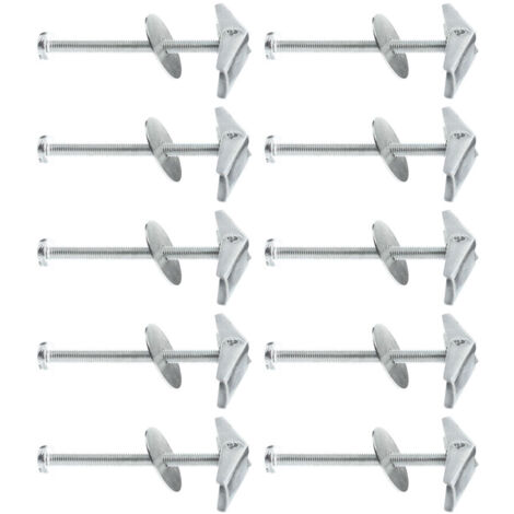 Boîte de 10 vis de suspension à ressort avec vis Ø5 tête double usage - Longueur cheville 70 mm - Ram