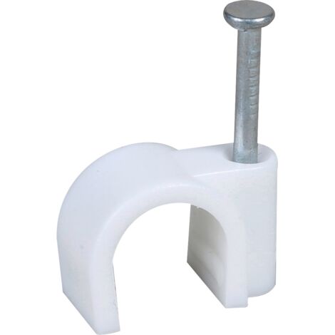 Boîte de 100 attaches pontets Ø10 pour tubes IRL et câbles - Blanc - Eur'Ohm
