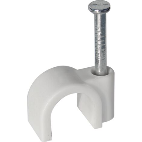 Boîte de 100 attaches pontets Ø4 pour tubes IRL et câbles - Gris - Eur'Ohm