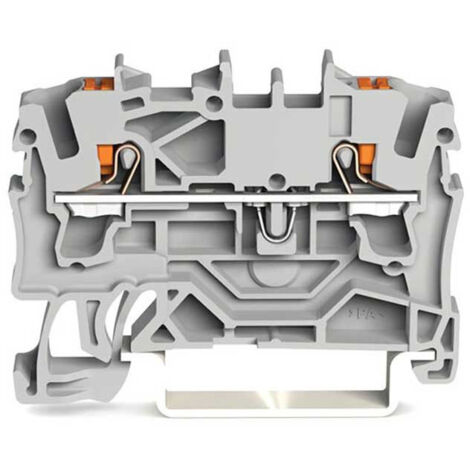 BOÎTE DE 100 BORNES DE PASSAGE POUR 2 CONDUCTEURS - 2,5MM² - PUSH-IN CAGE CLAMP® WAGO 2202-1201