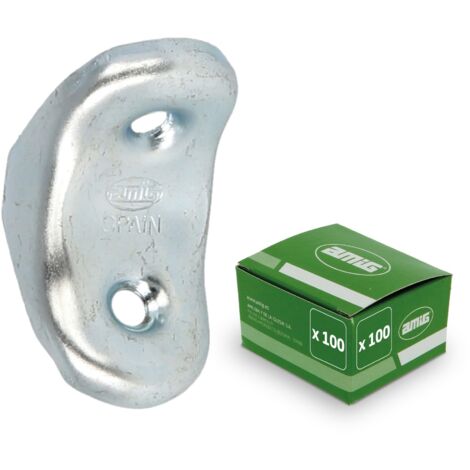 Boite de 100 cornières galvanisées 2-30mm 512 amig