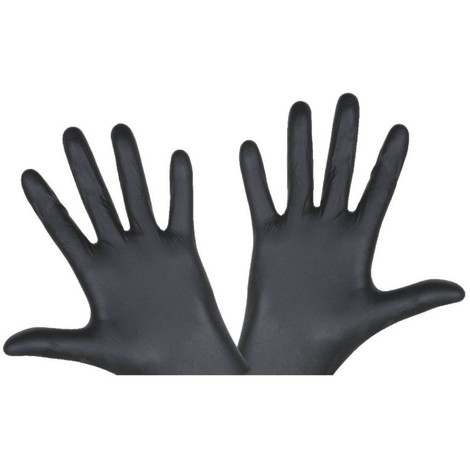 Boîte de 100 gants BLACKMAMBA L Réf. BLM05006 CBM, Gant, L, Noir, BLACKMAMBA, 42032910