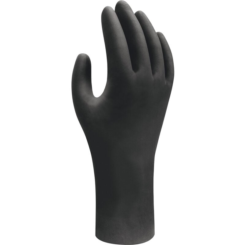 Showa - boîte de 100 gants jetables nitriles ebt noir TS/7 6112PFS