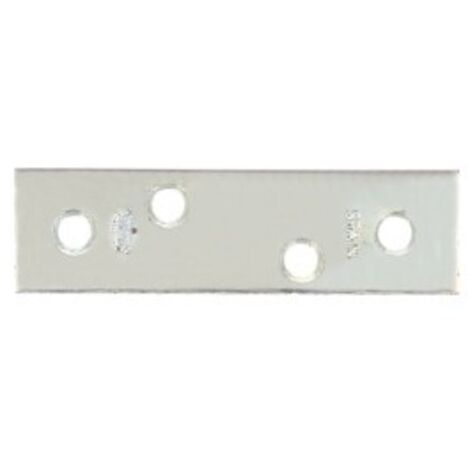 Boite de 100 plaques droites galvanisées 60mm 418 amig