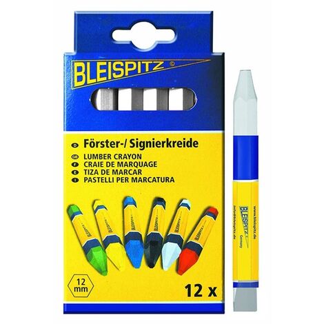 Boite de 12 craies de marquage blanche BLEISPITZ