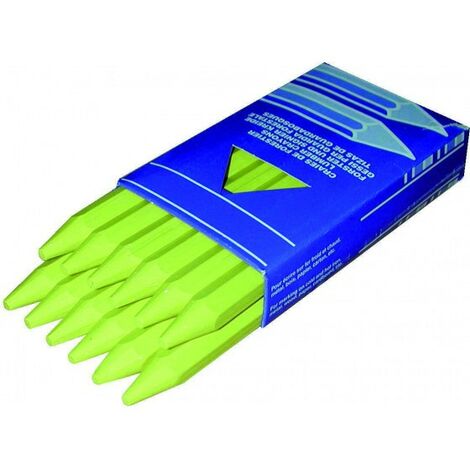 Boite de 12 craies hexagonale Blanche L.120mm - Forges de Magne - 388060