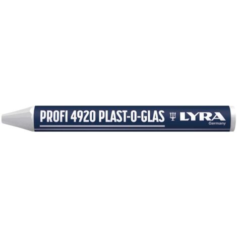 Boîte de 12 craies PLAST O GLAS blanc LYRA L4920001