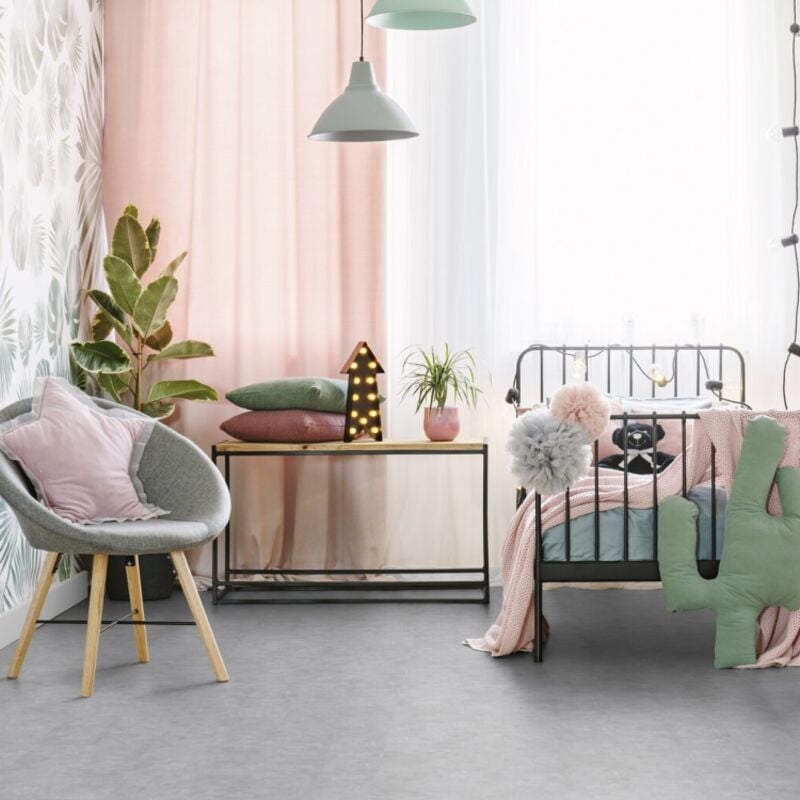 Dalle de sol pvc adhésive effet pierre wallstreet light Gerflor 2.22 m²