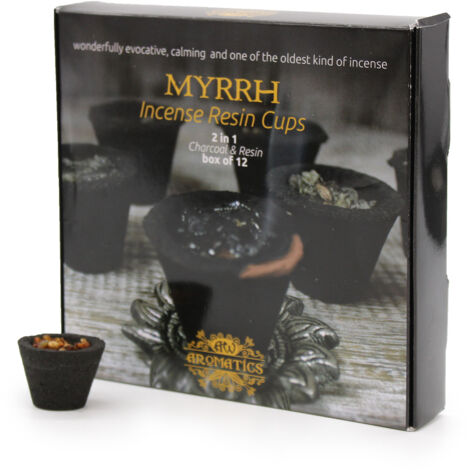 Boîte de 12 Gobelets en Résine - Myrrhe- Vendu par 1